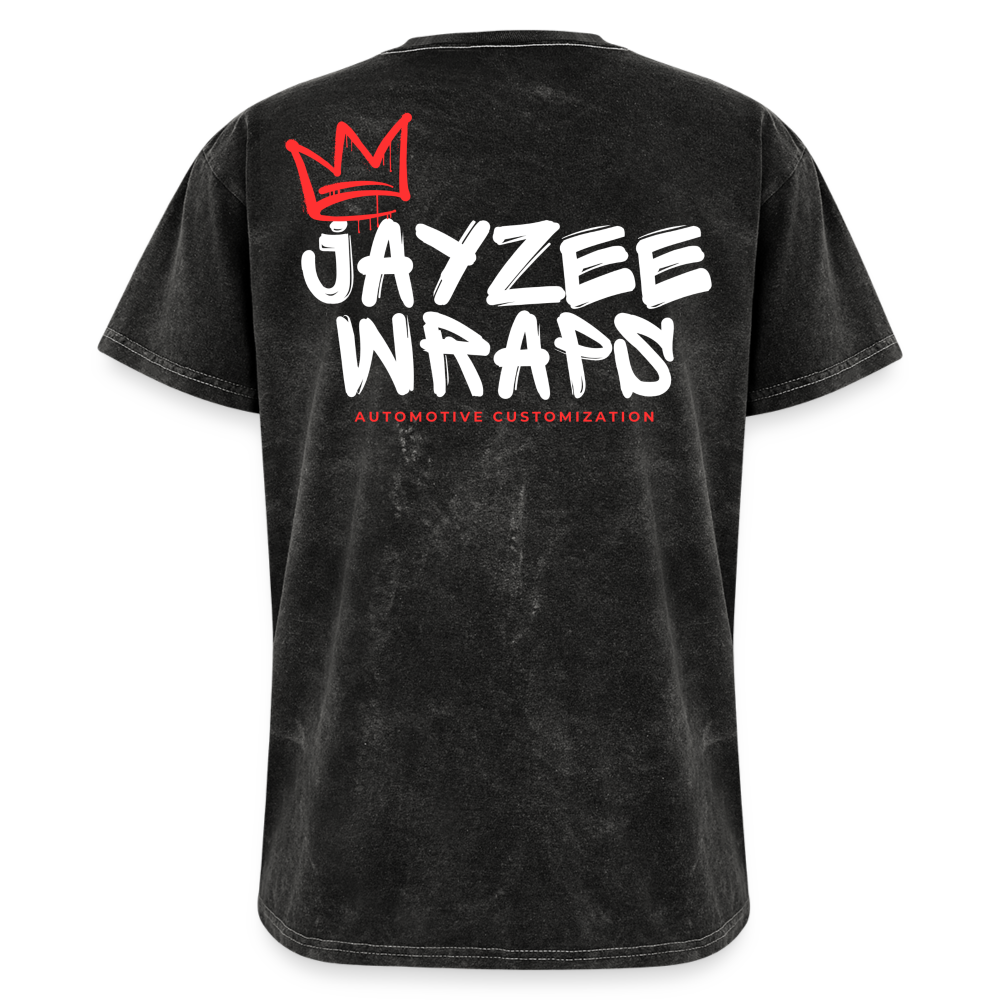 Jayzee Wraps Washed Tee UNISEX - mineral black