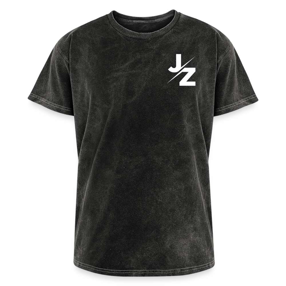 Jayzee Wraps Washed Tee UNISEX - mineral black