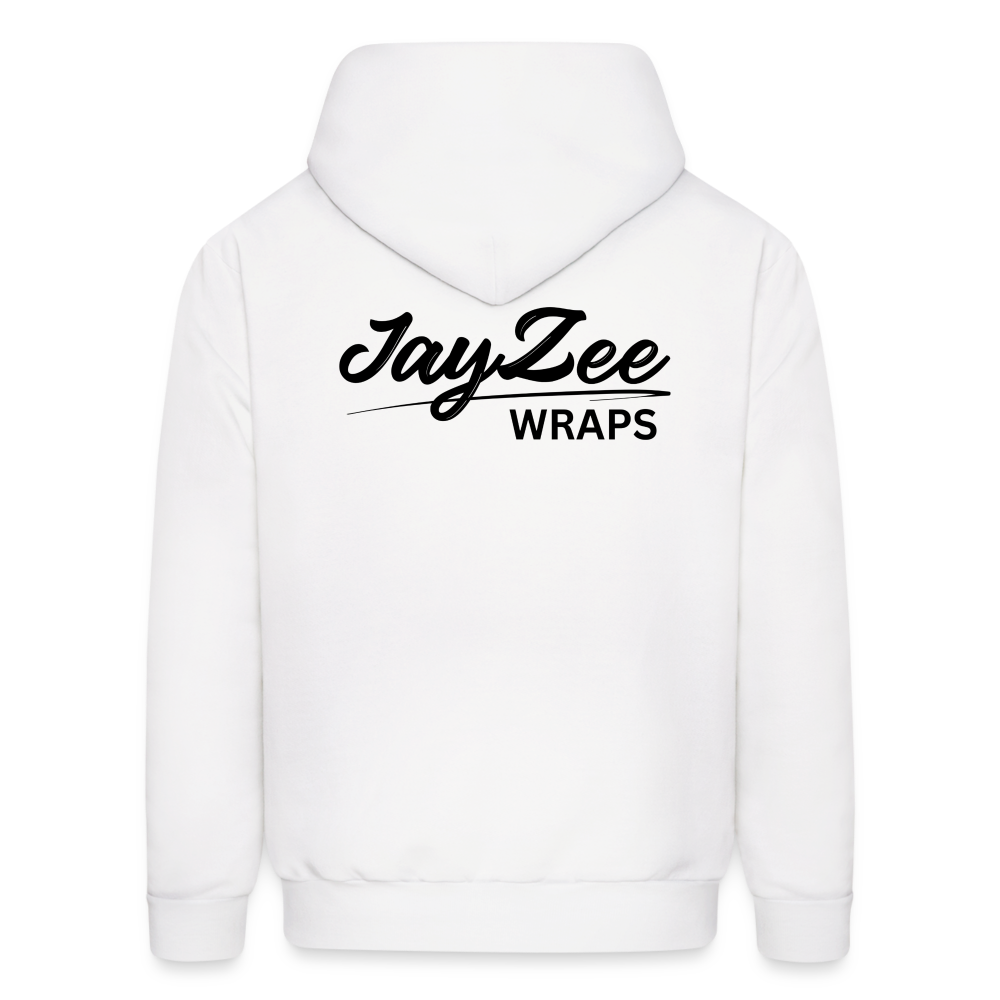 The "OG" Jayzee Wraps Hoodie - Unisex/Black Font - white