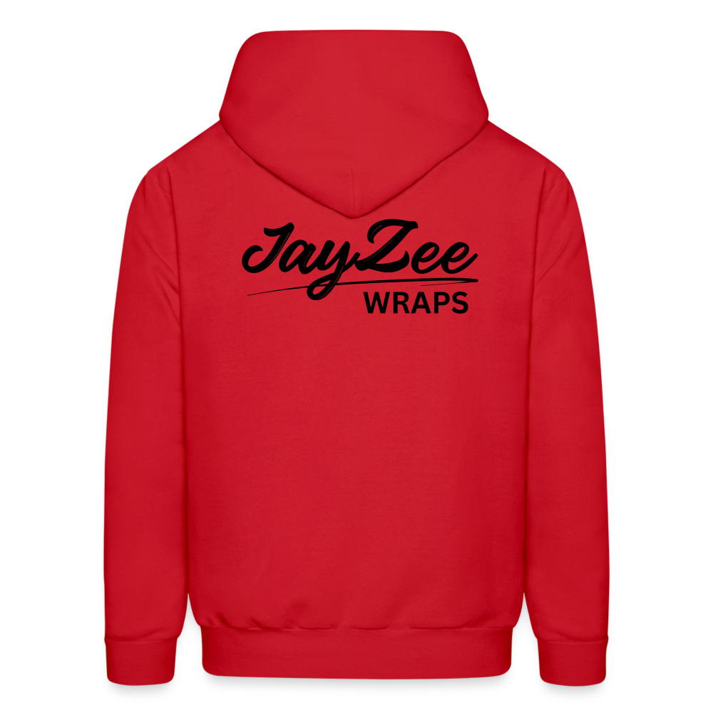 The "OG" Jayzee Wraps Hoodie - Unisex/Black Font - red