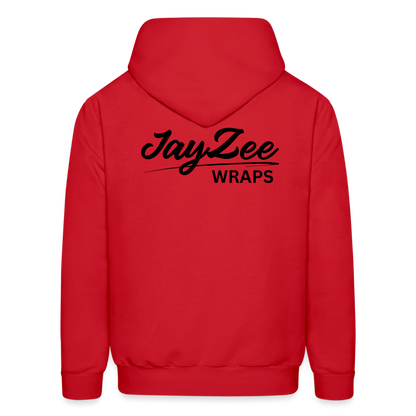 The "OG" Jayzee Wraps Hoodie - Unisex/Black Font - red