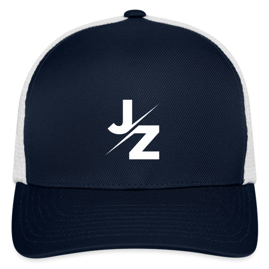 JZ Flexfit Fitted Baseball Cap - navy/white