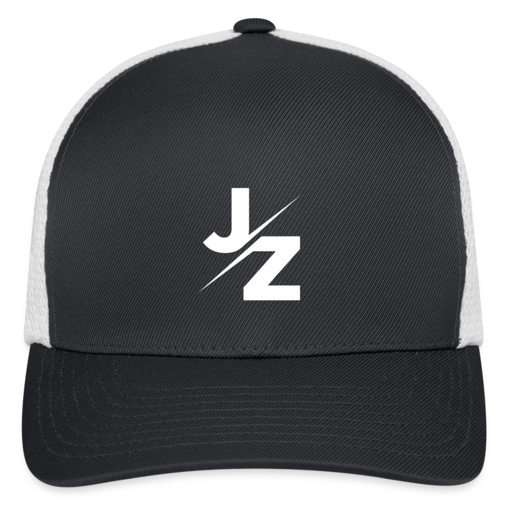 JZ Flexfit Fitted Baseball Cap - dark gray/white