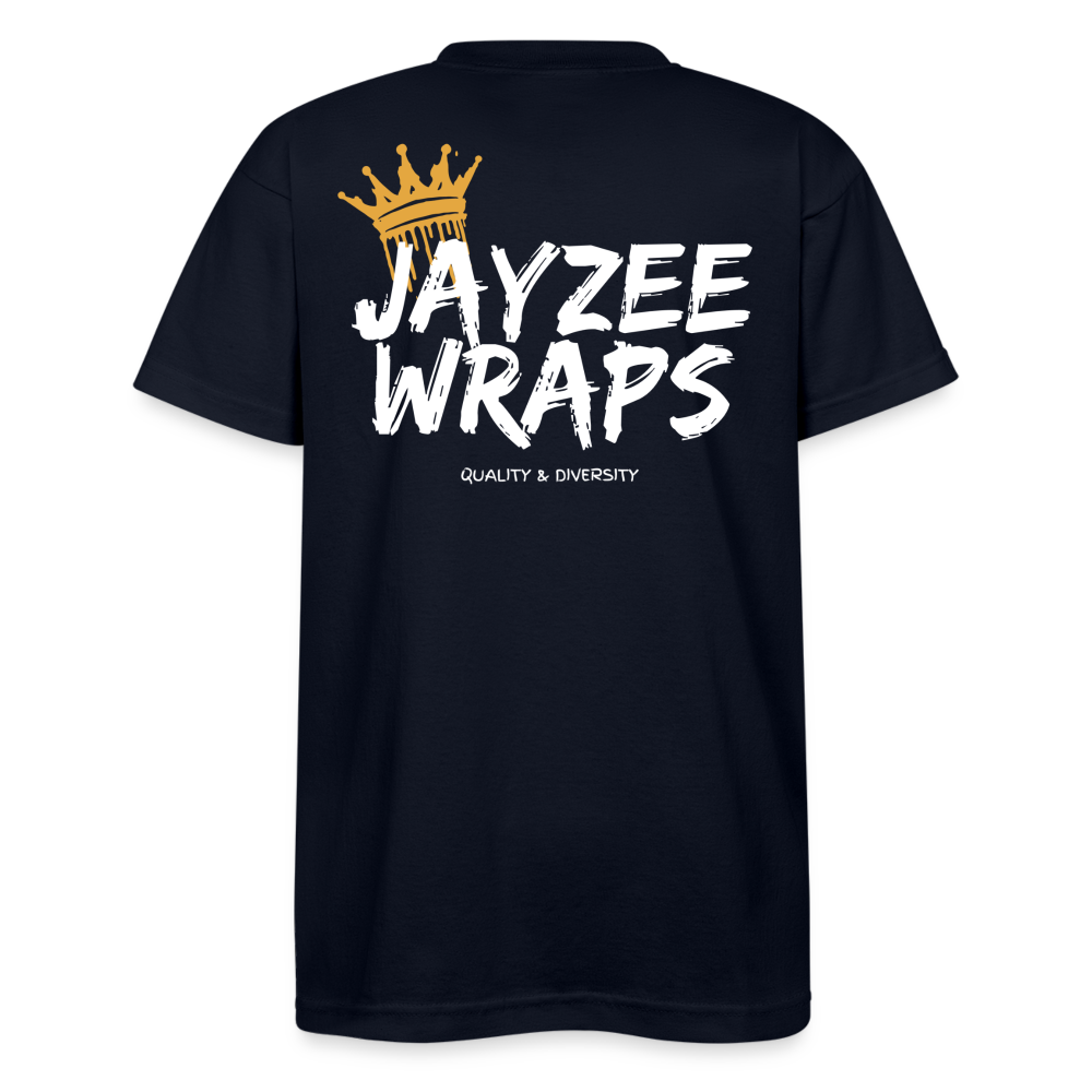 Jayzee Wraps Crown Tee - navy